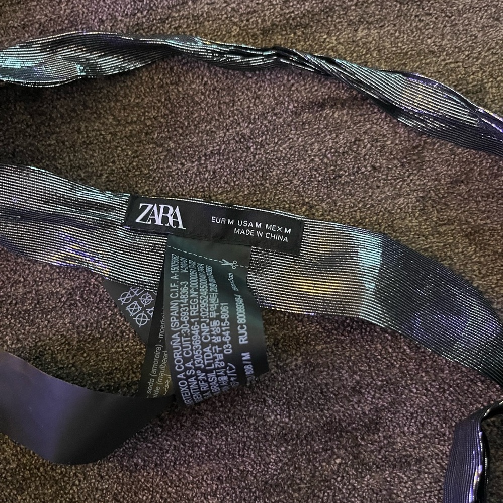 Zara Metallic accessories! It can be worn as belt/ choker